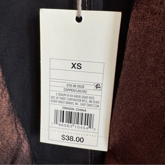 NWT A New Day Oversized Copper Metallic Blazer, Size XS - Picture 7 of 9